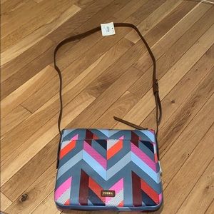 BRAND NEW Fossil crossbody. 10.5 by 9.